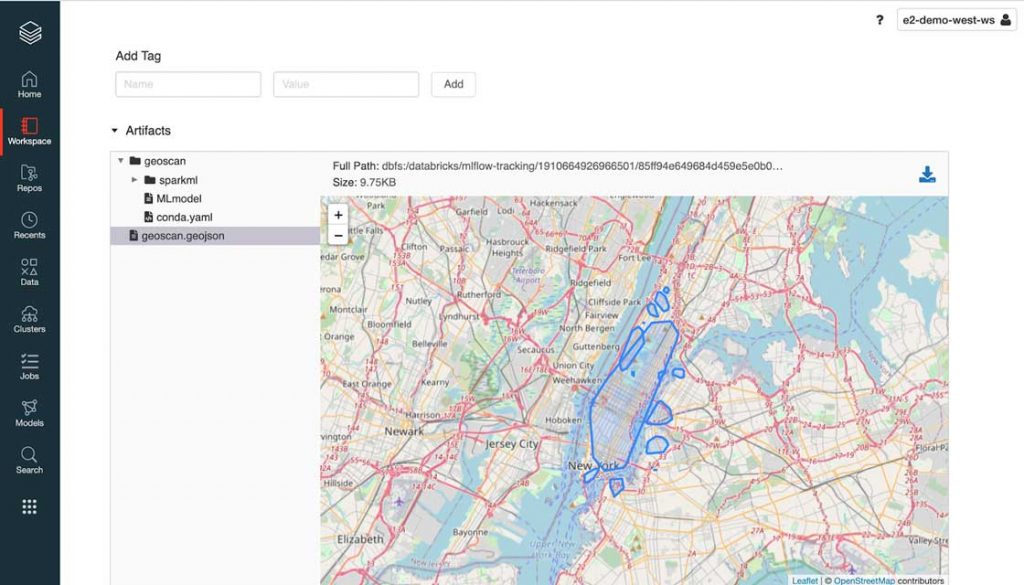 MLFlow顯示GeoJSON文件格式